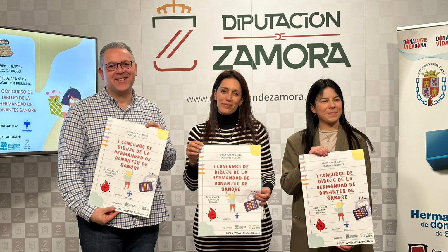 La Diputación colabora en el I Concurso de Dibujo de la Hermandad de Donantes de Sangre de Zamora