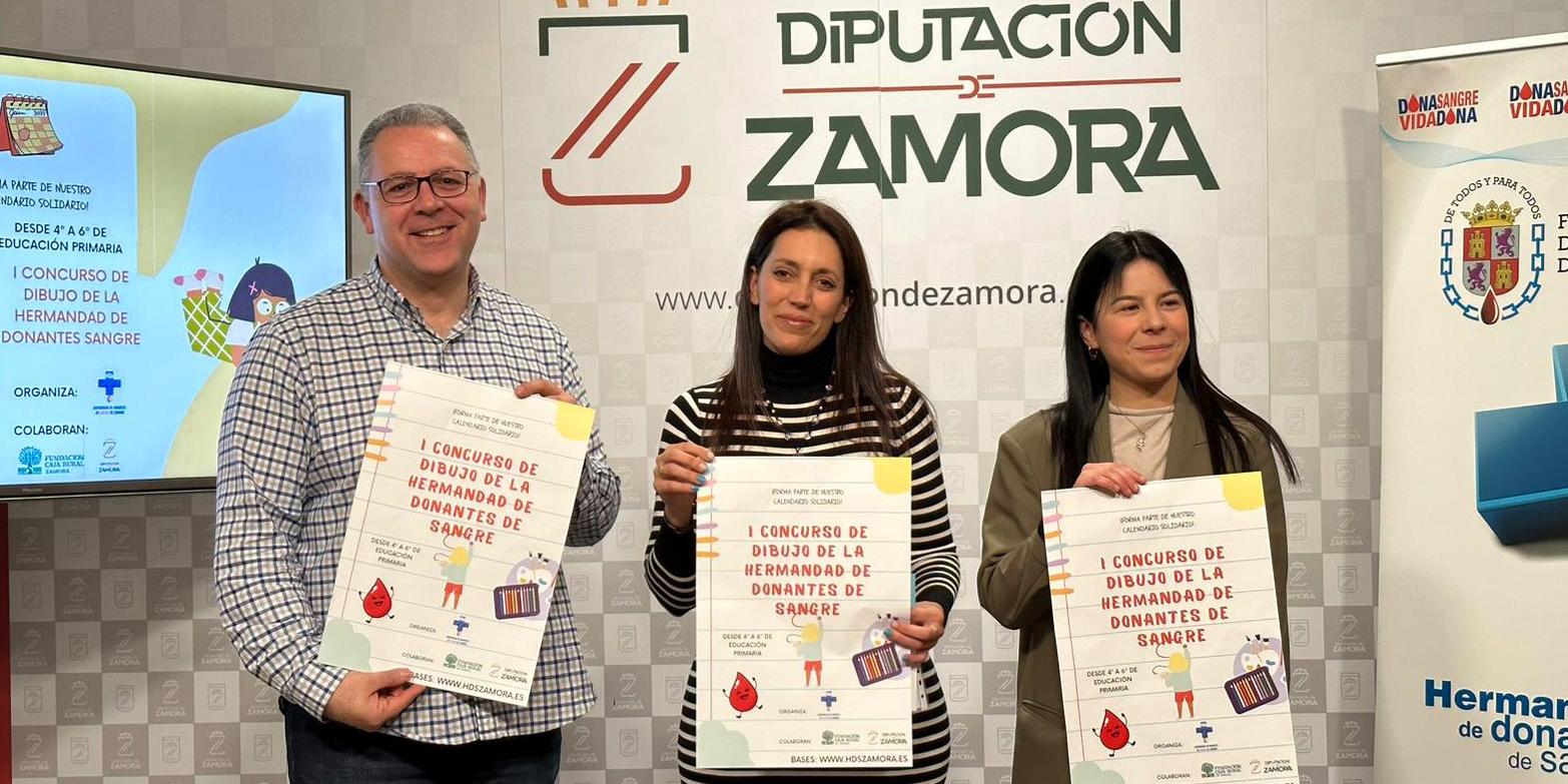 La Diputación colabora en el I Concurso de Dibujo de la Hermandad de Donantes de Sangre de Zamora