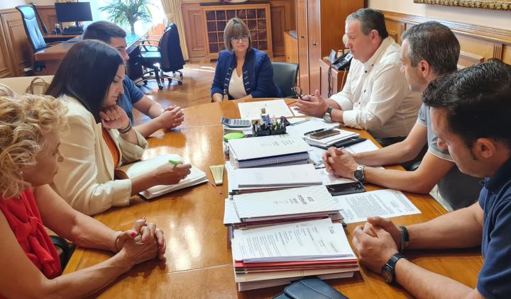 Reunión con los alcaldes de ambos municipios