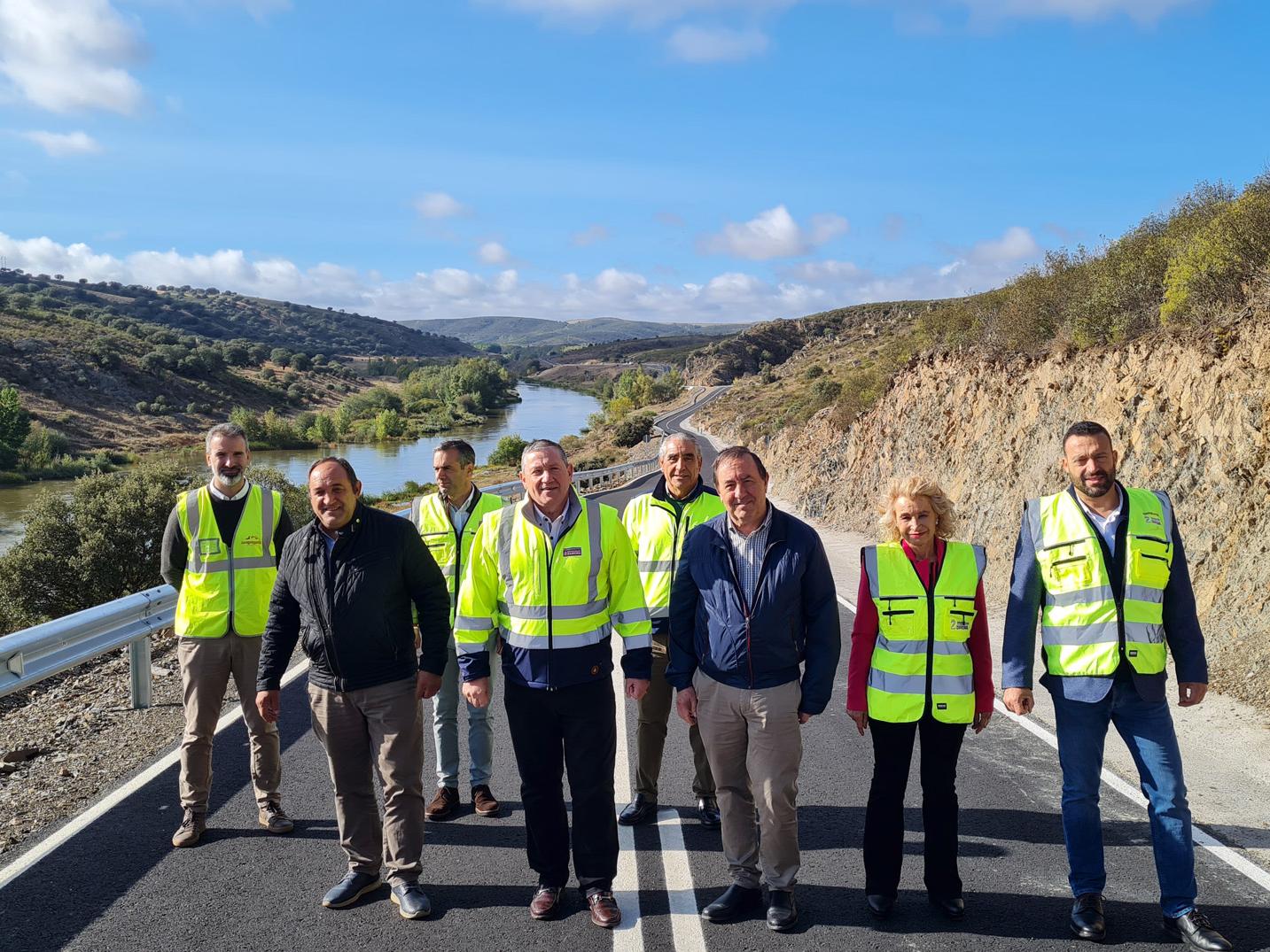 La Diputación recibe las obras de mejora de la carretera que comunica Zamora con Almaraz de Duero