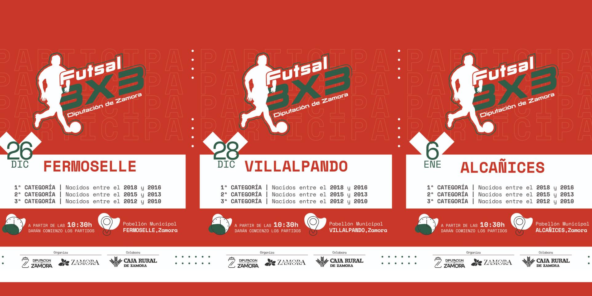 Futsal 3x3  -  26 y 28 de diciembre / 6 de enero