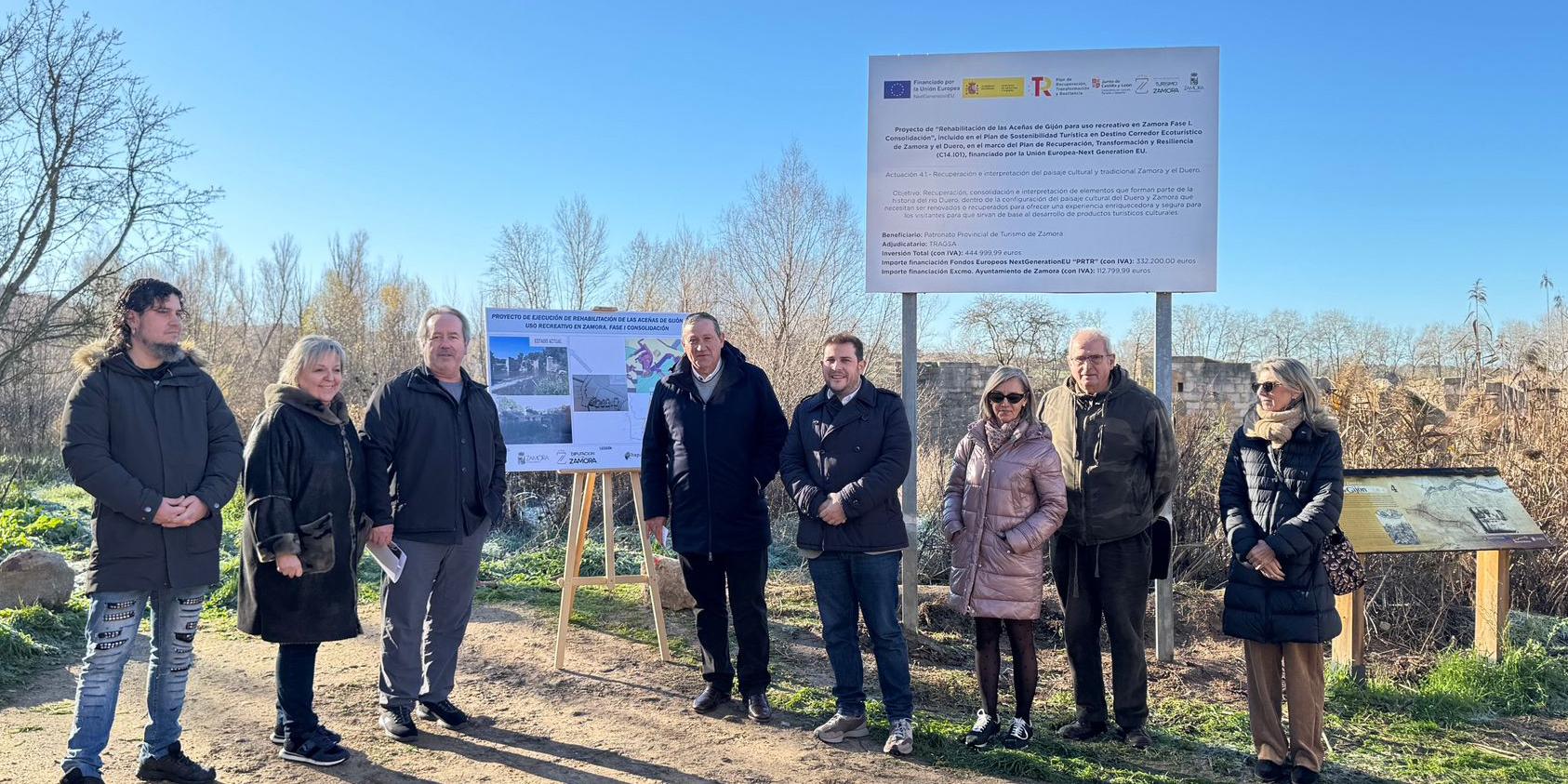 Visita a las Aceñas de Gijón con motivo del replanteo de las obras